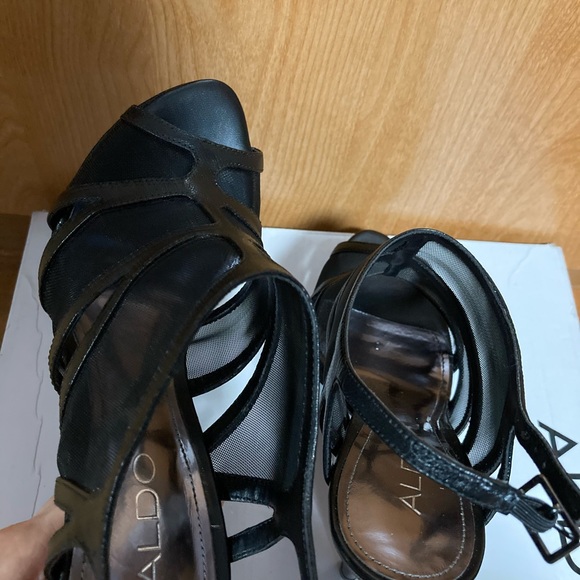 NWB ALDO Schade Black Mesh Stilettos - Size 6 - Picture 3 of 9